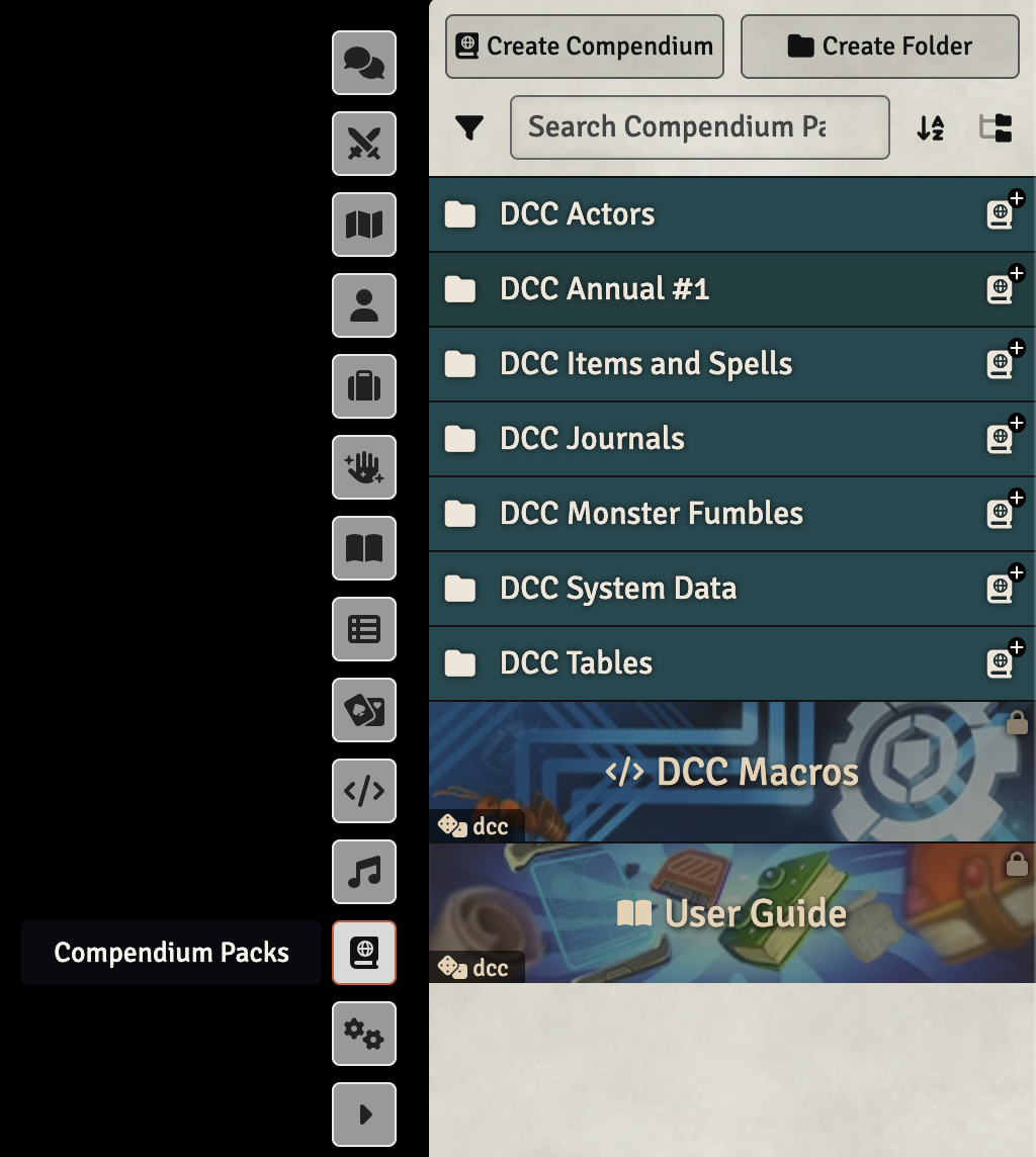 Core Book Compendium