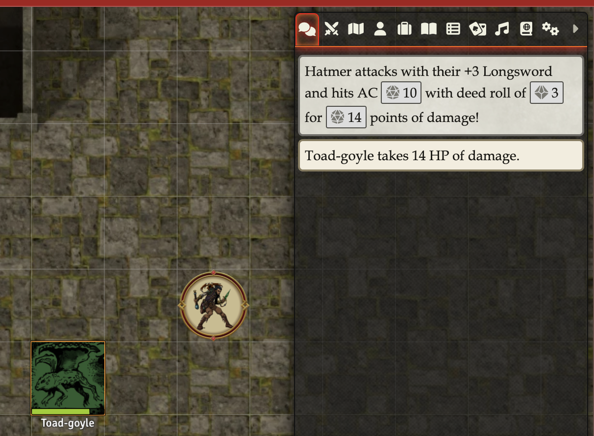 Damage Applied Confirmation