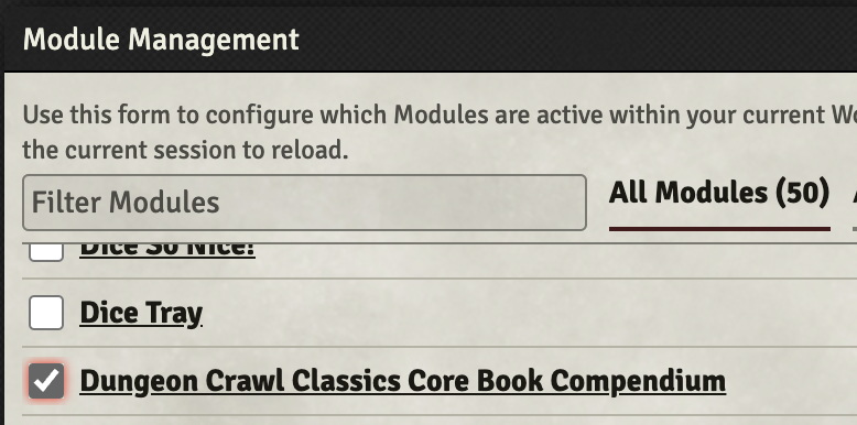 DCC Core Book Module