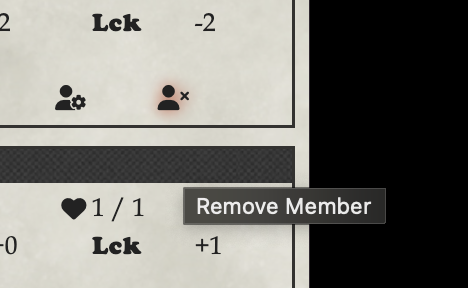 Party Actor Remove