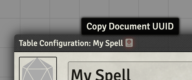 Spell UUID Copy