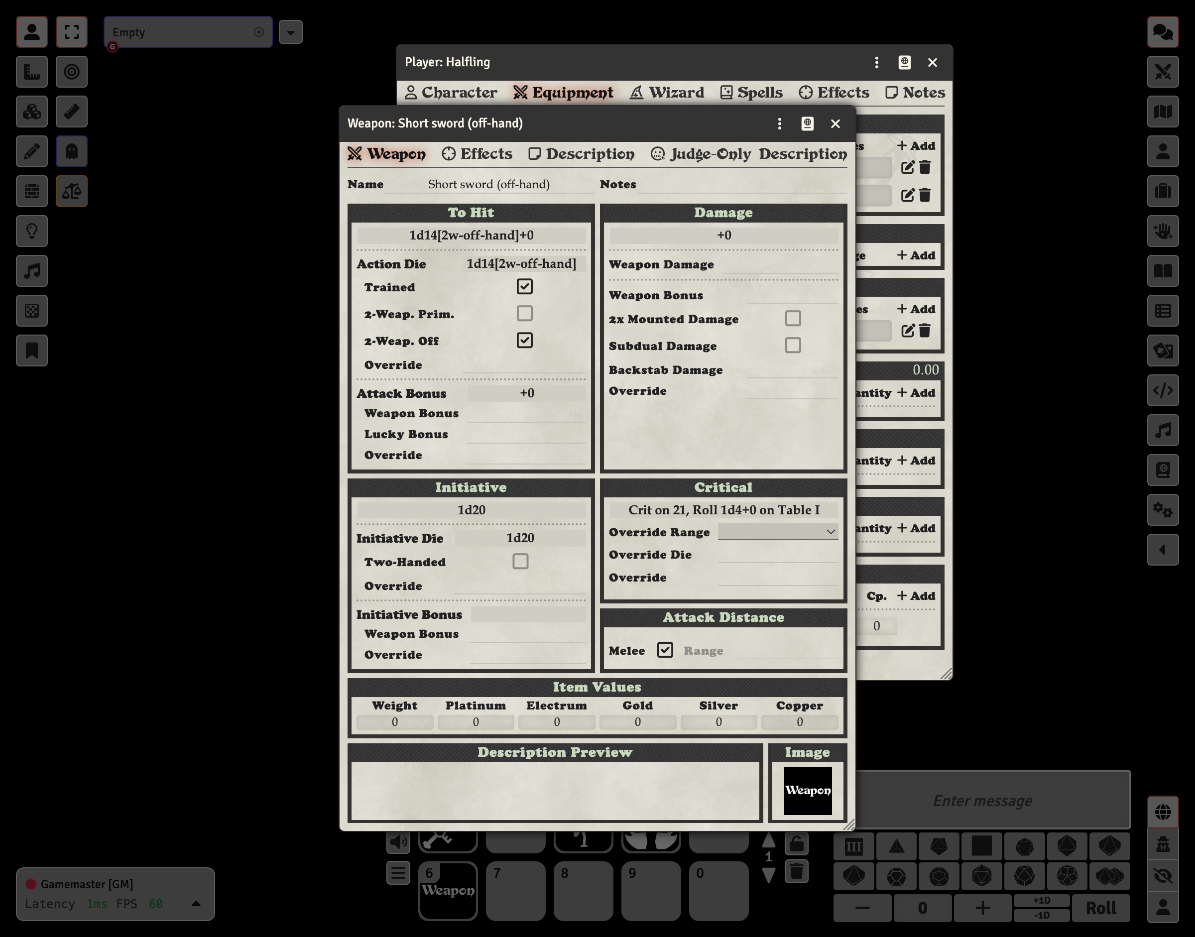 Two-Weapon Off-Hand